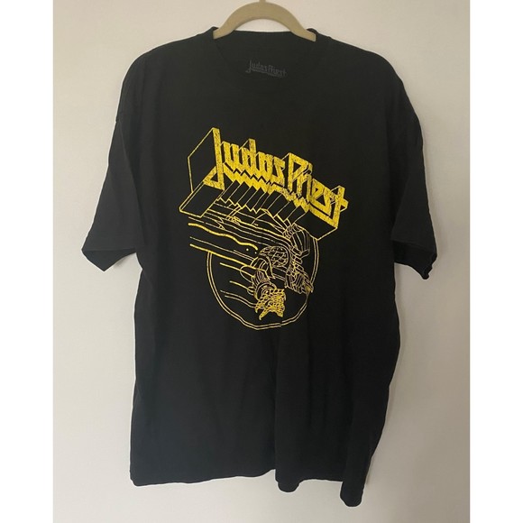 Judas Priest Other - Judas Priest Screaming For Vengeance Line Drawing Tee 2XL Black Shirt Cotton